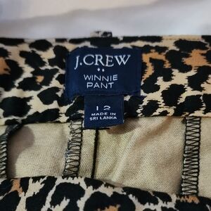 J.Crew Leopard Print Winnie Pant